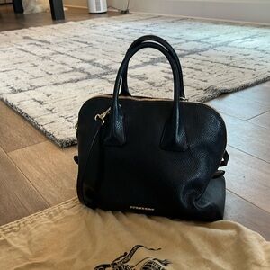 Authentic Burberry Handbag - Black with Handle